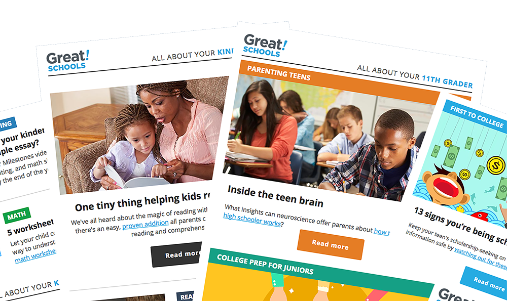 Image of grade-by-grade newsletters